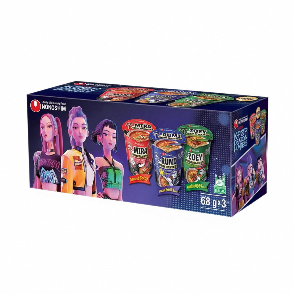 NONGSHIM Instantnudeln Shin Demon Hunters Mix, 204g
