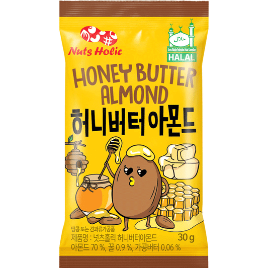 NUTS HOLIC Mandeln mit Honig-Butter Geschmack 30g