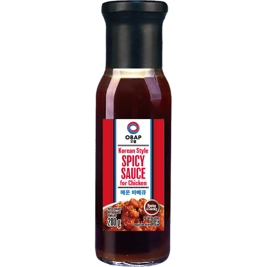 OBAP Scharfe koreanische Soße für Hähnchen 280g