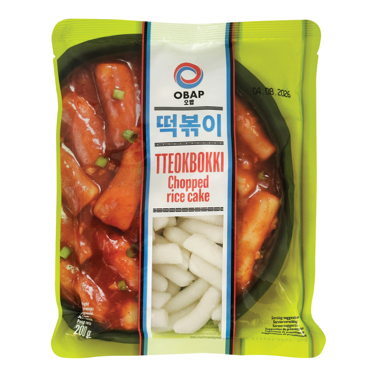 Obap Tteokbokki (geschnittener Reiskuchen) 200g