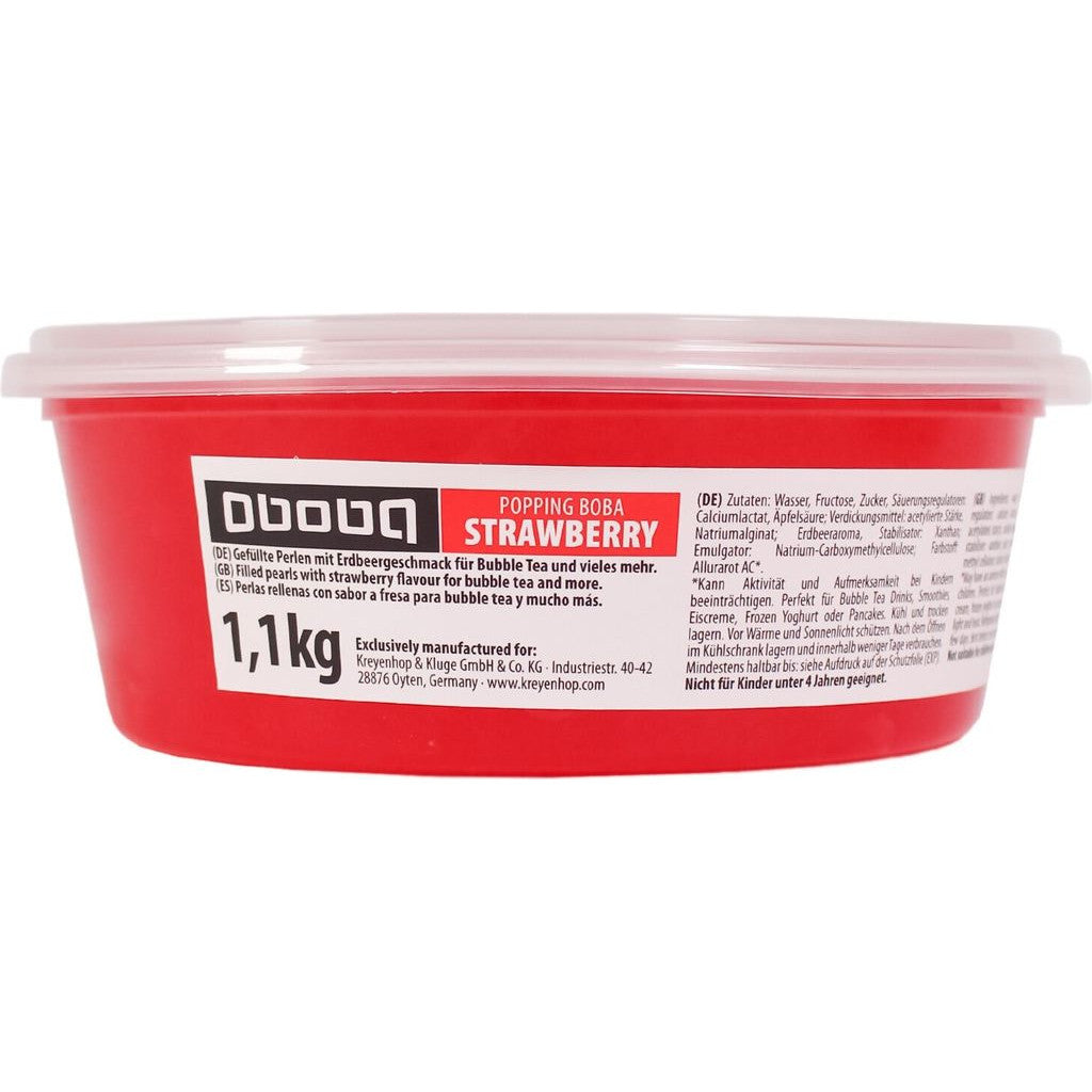 OBOBA Popping Boba, Erdbeergeschmack 1.1kg