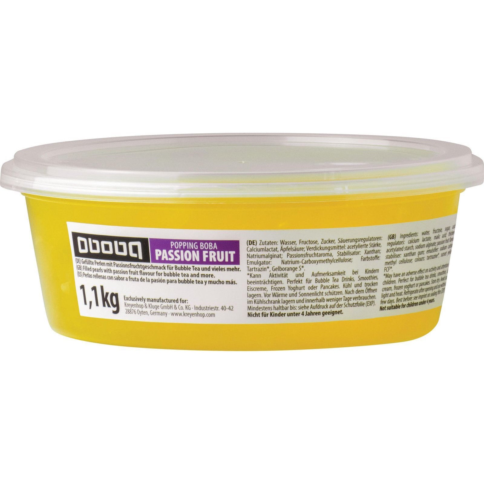 OBOBA Popping Boba, Passionsfruchtgeschmack 1.1kg