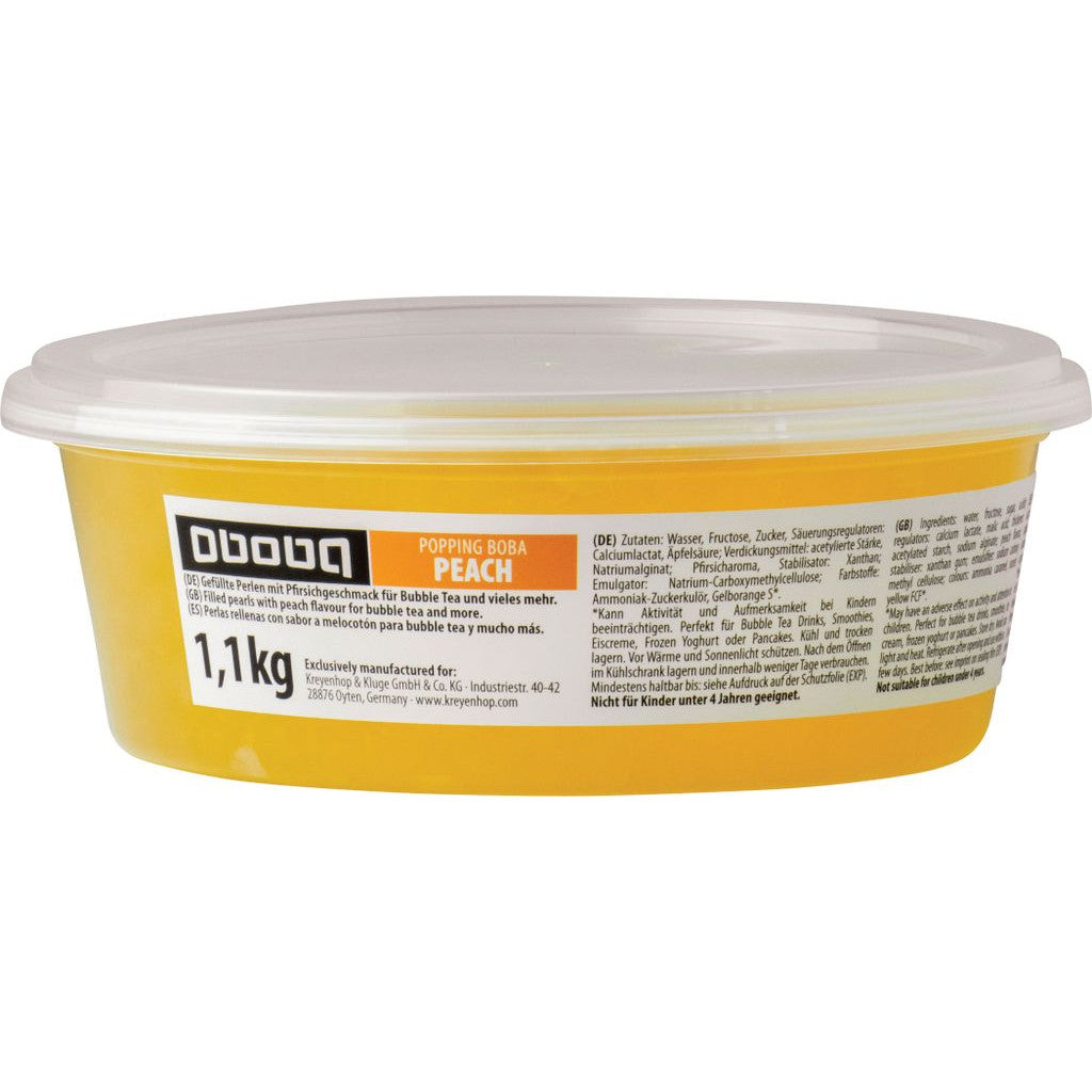 OBOBA Popping Boba, Pfirsichgeschmack 1.1kg