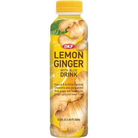 OKF Zitronen-Ingwer Getränk mit Aloe 500ml