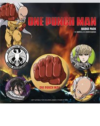 One Punch Man Ansteck-Buttons 5er-Pack Destructive