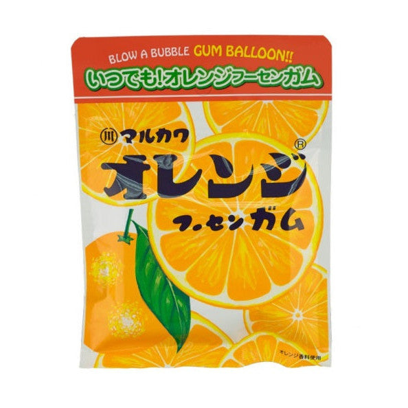 Orange Fusen Gamu (Orange Chewing Gum) 24g