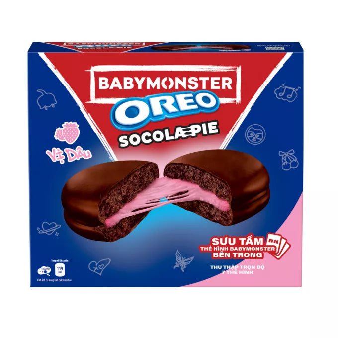 OREO BABYMONSTER Erdbeer-Schokoladekuchen 360g