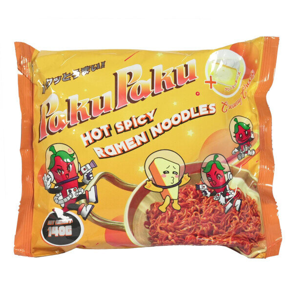 PAKU PAKU Scharfe Ramen Nudeln - Creamy Cheese 140g