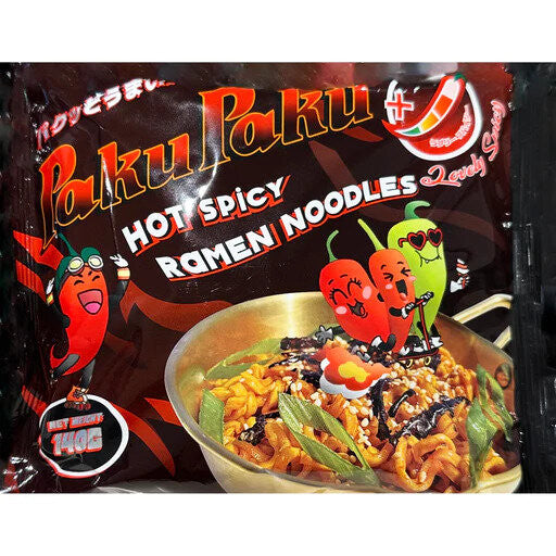 PakuPaku Scharfe Ramen Nudeln - Lovely Spicy 140g