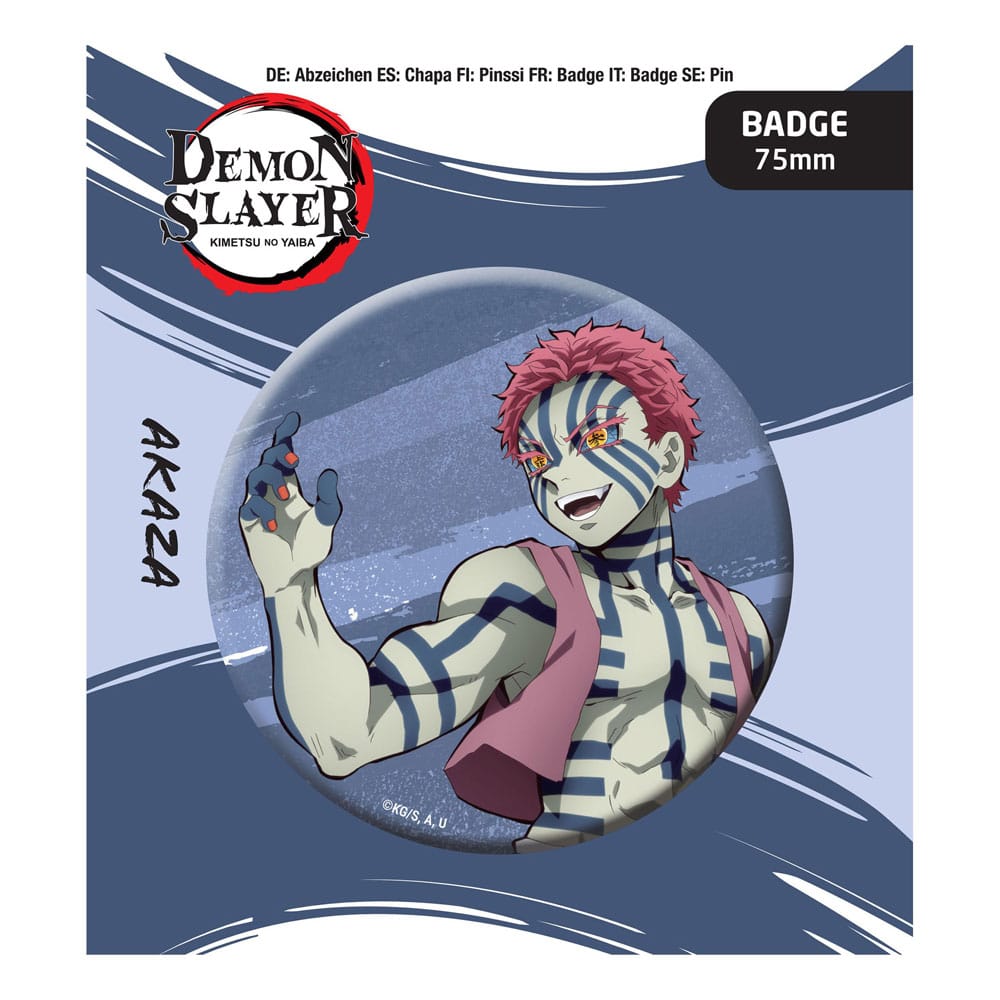 popbuddies Demon Slayer: Kimetsu no Yaiba Ansteck-Button Akaza