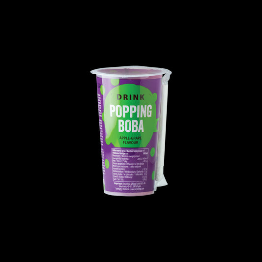 OBOBA Popping Boba Drink, Apple & Grapes 425ml