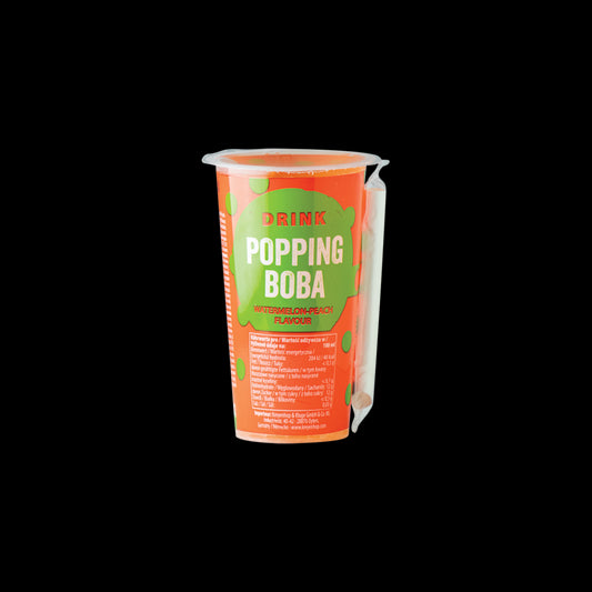 OBOBA Popping Boba Drink, Watermelon & Peach 425ml