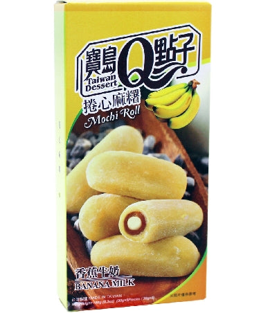 Q-BRAND Milch Mochi Rolle Banane 150g