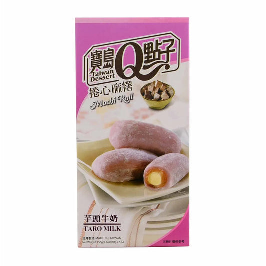Q-Brand Milch Mochi Rolle Taro 150g