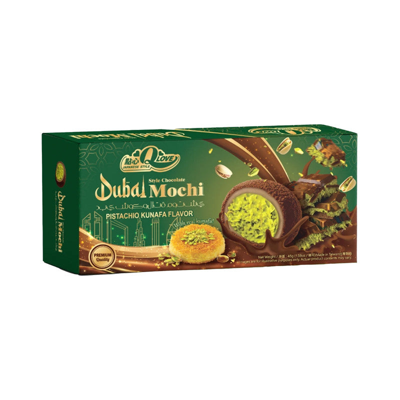 QLove Dubai Chocolate & Pistazien Kunafa Deluxe Mochi 45g