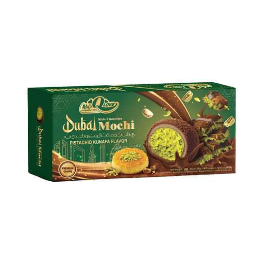 QLove Dubai Chocolate & Pistazien Kunafa Deluxe Mochi 45g