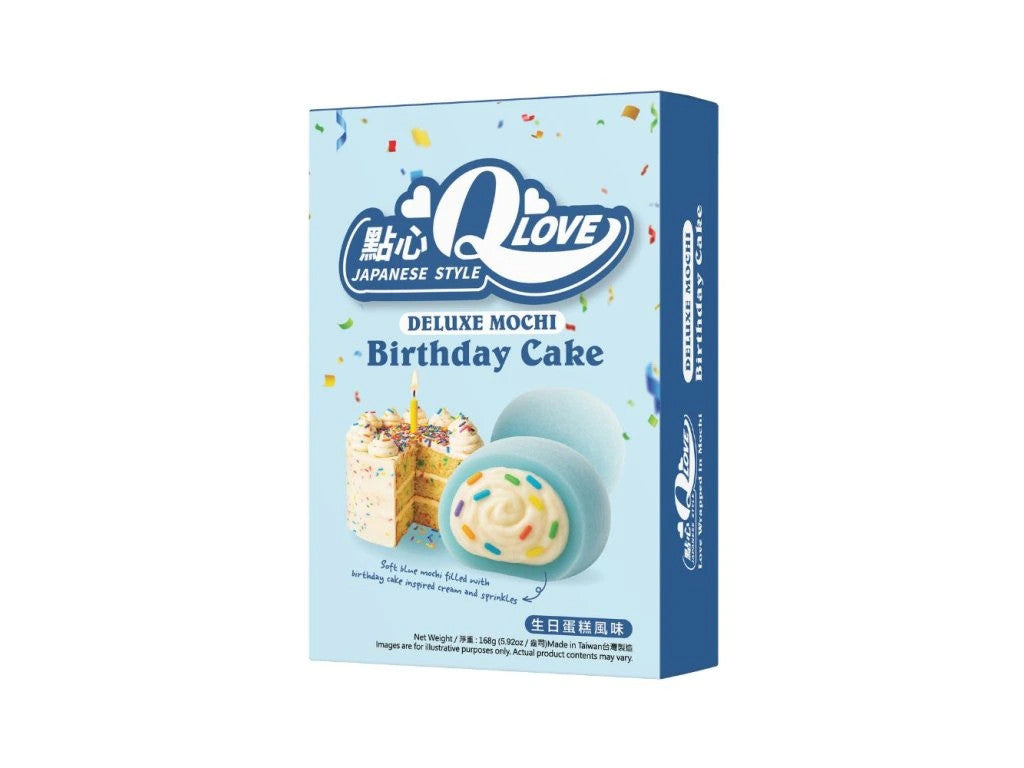 QLove Geburtstagskuchen Deluxe Mochi 168g