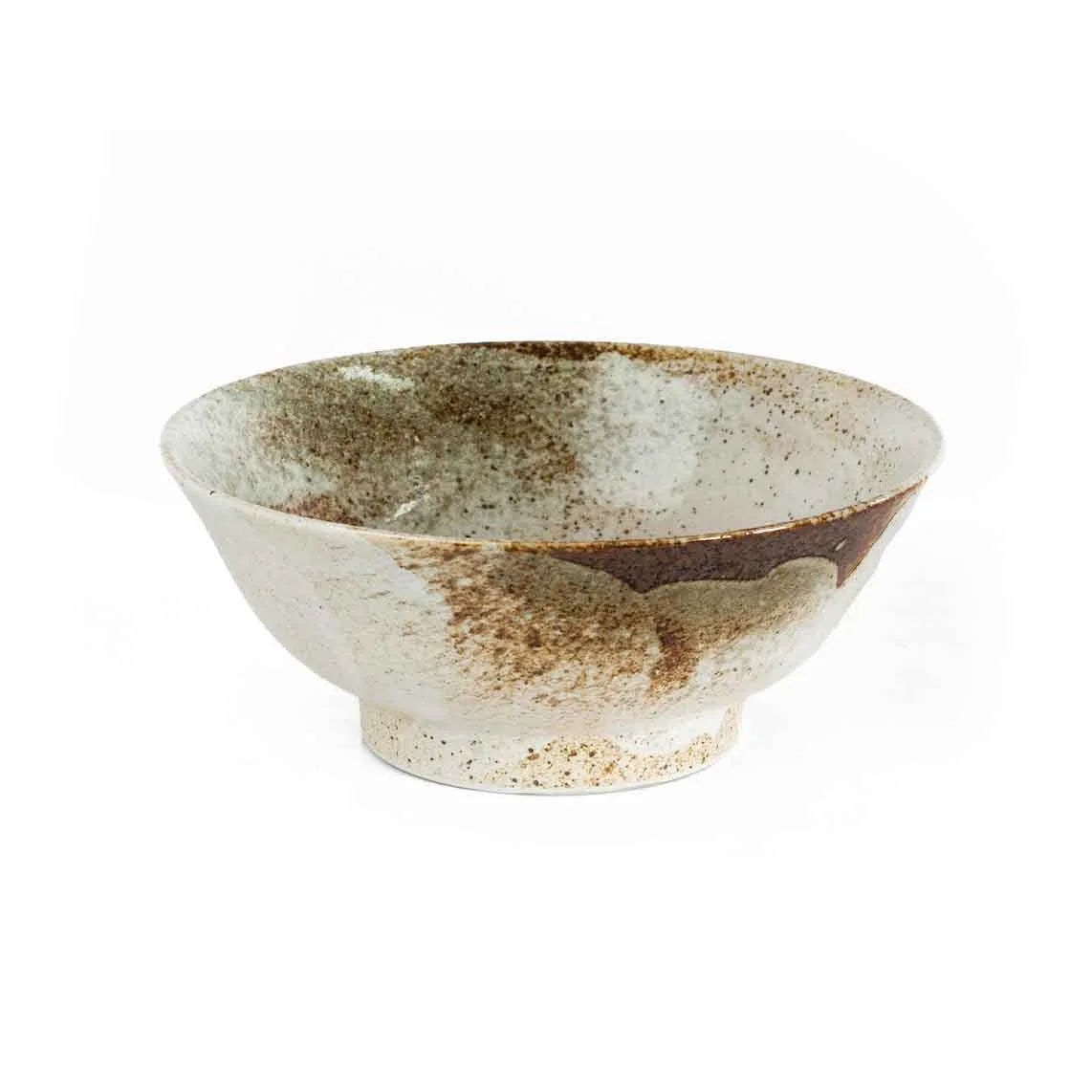 RAMEN Schale | Ø21 CM Keramik | weiß-grau natur | H9 CM