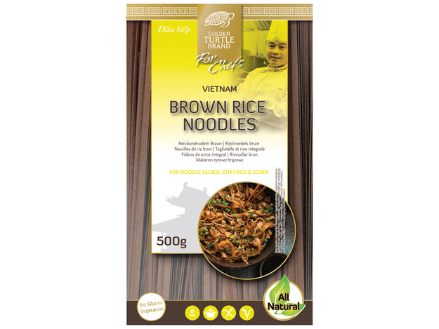 GOLDENTURTLEFORCHEFS Reisbandnudeln braun 3mm 500g