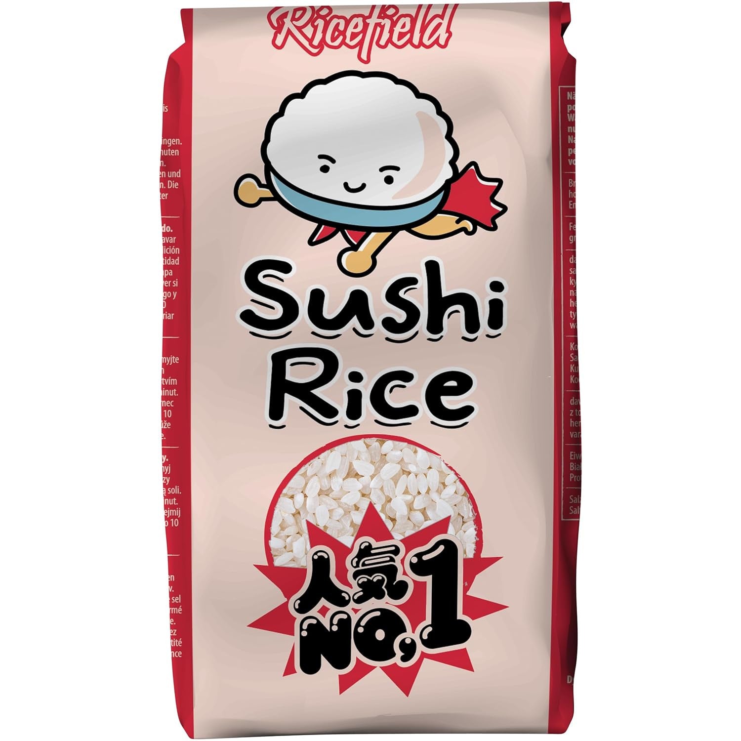 RICEFIELD Sushi Reis, Rundkorn Japonica 1kg