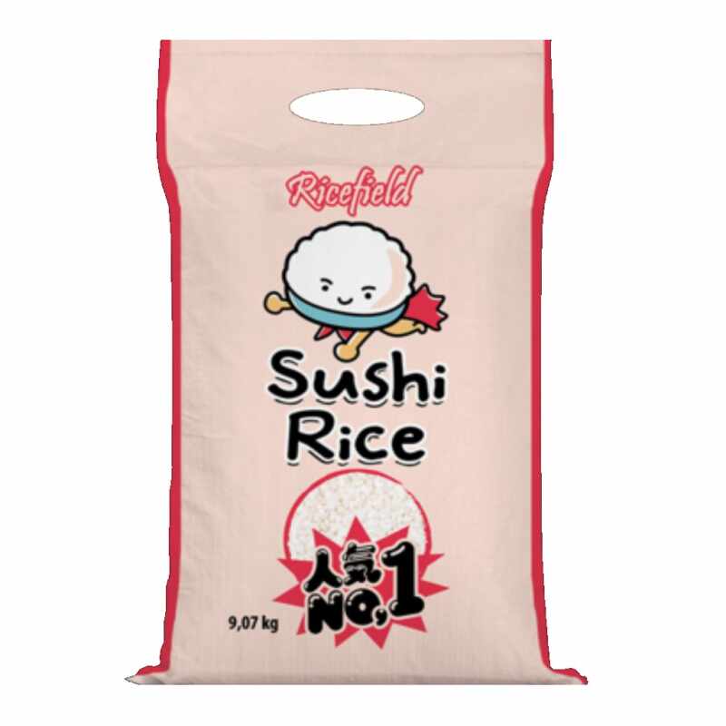 RICEFIELD Sushi Reis, Rundkorn Japonica 9,07kg