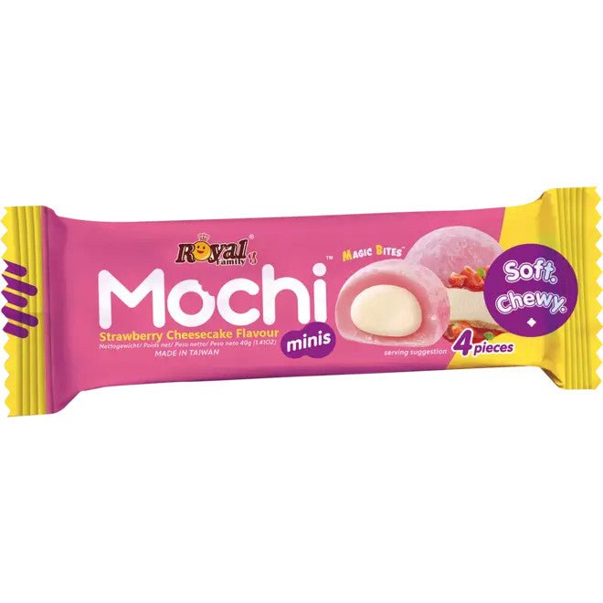 Royal Family Mochi Mini Erdbeer Käsekuchen Snackpackung 40g