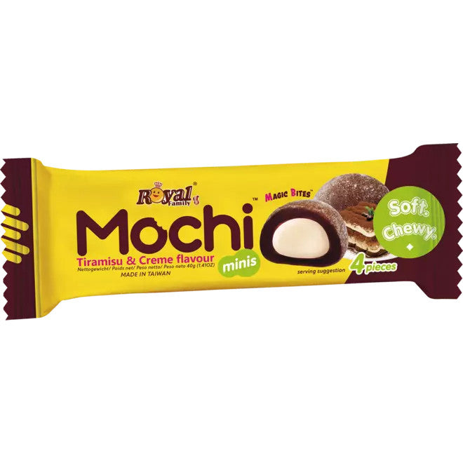 Royal Family Mochi Mini Tiramisu & Creme Snackpackung 40g