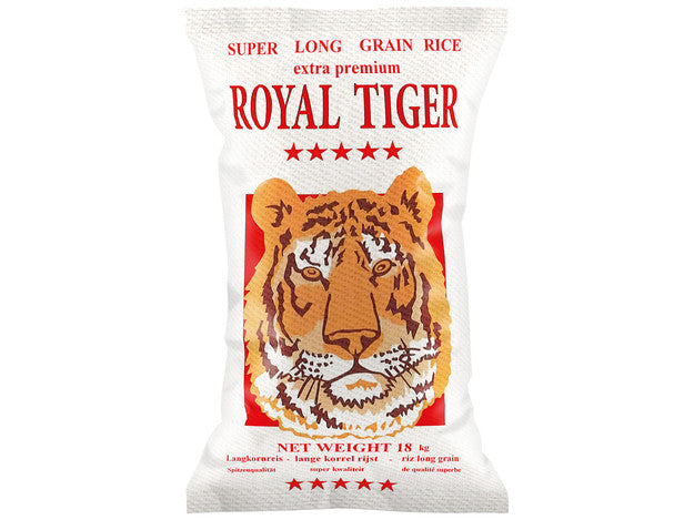 Royal Tiger Reis weiß Langkorn, 18 kg