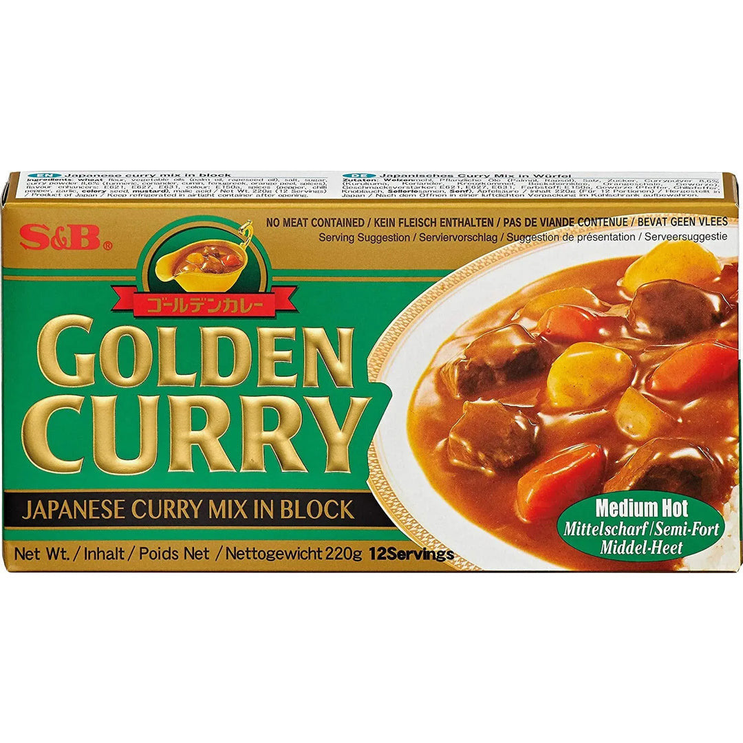 S&B Golden Curry medium scharf 220g