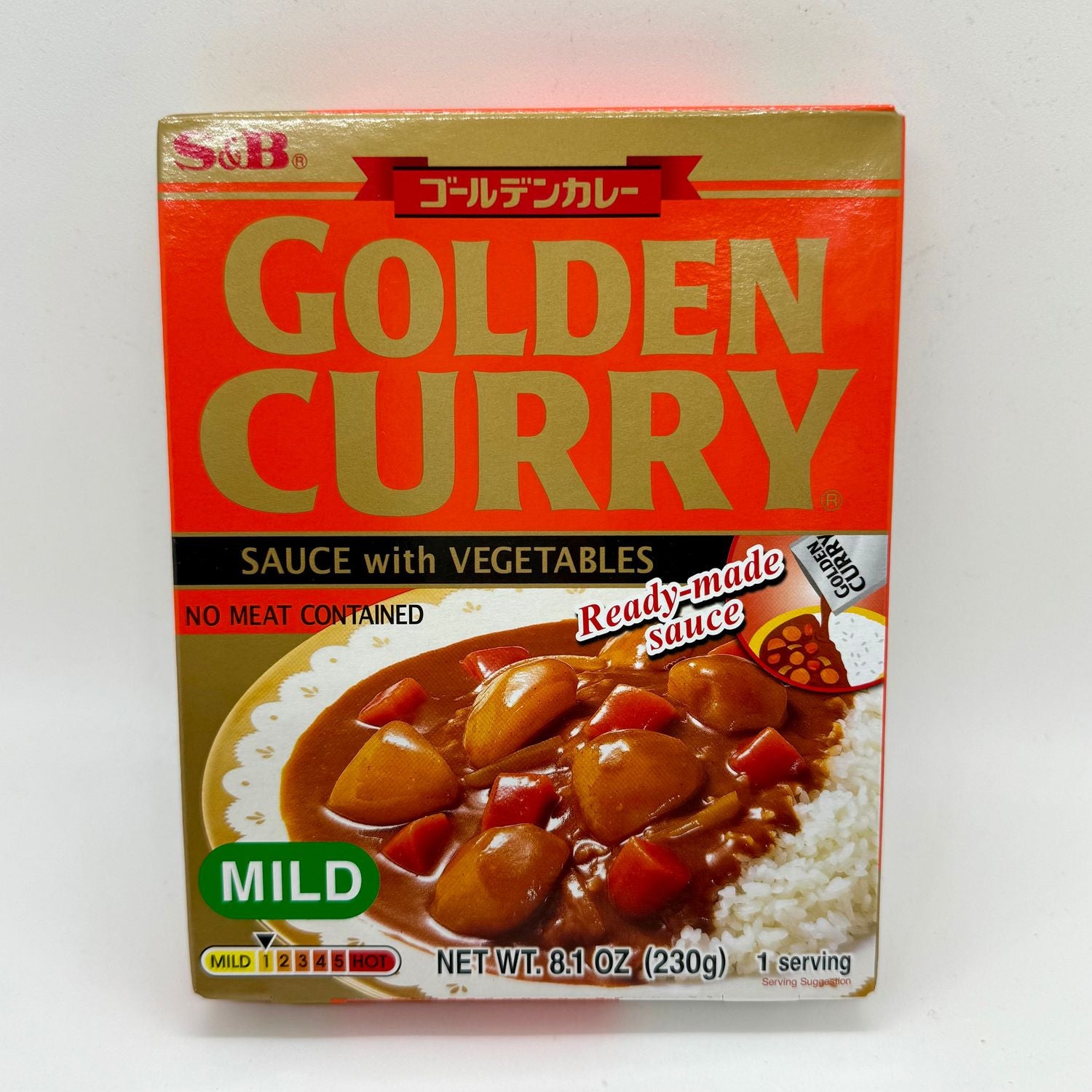 S&B Golden Curry Soße mit Gemüse mild 230g
