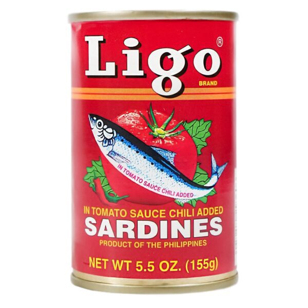 LIGO Sardinen in Tomatensauce mit Chili 155g
