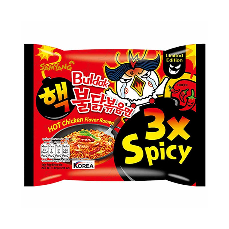 SamYang Buldak - Instant Nudeln Extra Extra Scharfes Huhn (3x Spicy) 140g