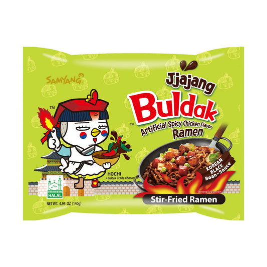 SamYang Buldak - Instant Nudeln Scharfes Huhn Chacharoni-Sojabohnen 140g