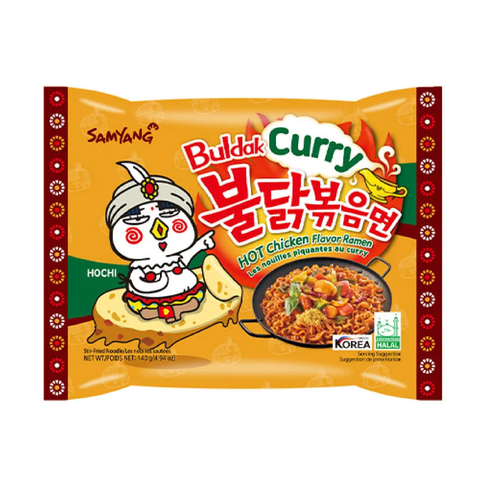 SamYang Buldak - Instant Nudeln Scharfes Huhn Curry 140g