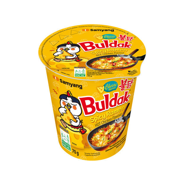SAMYANG Buldak - Instant-Nudeln Scharfes Huhn Käse Becher 80g