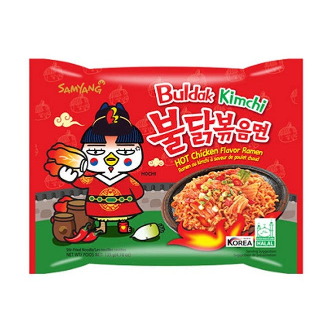 SamYang Buldak - Instant-Nudeln Scharfes Huhn Kimchi 135g