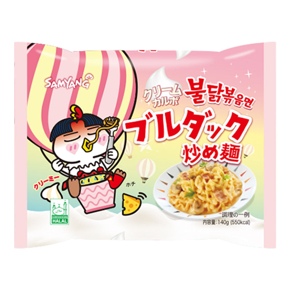SamYang JP Buldak - Instant Nudeln Scharfes Huhn Creme Carbonara Japan 140g