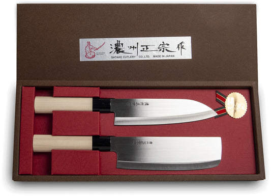 Satake Japanisches Messersatz (2St) Japanisch, L: 17,5 cm 1Stk