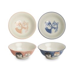 EDO Shiba Schüssel Blau oder Orange (1 Stück)