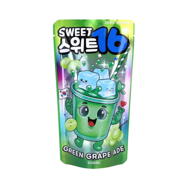 Sweet16 Grüne Traubenlimonade (ohne Zucker) mit Süßungsmitteln 200ml