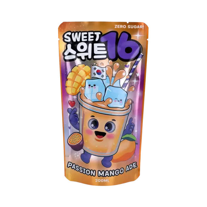 Sweet16 Passionsfrucht-Mango-Limonade (zuckerfrei) mit Süßungsmitteln 200ml