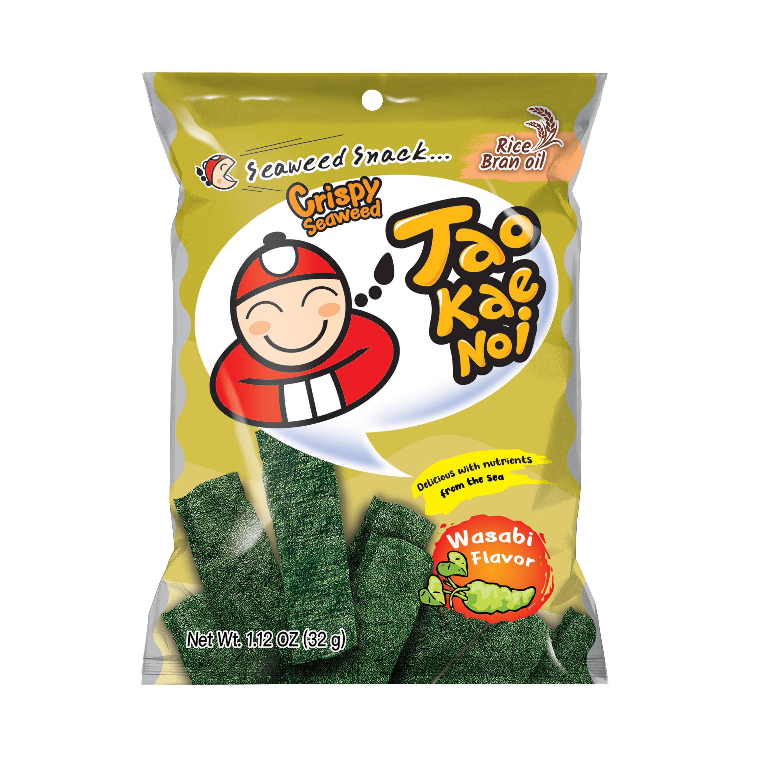 TAOKAENOI Knusprige Algen Wasabi Geschmack 32g