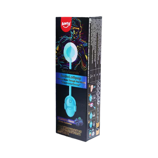Tasty Sounds Lutscher mit Blaubeergeschmack und Musik – Rockmusik 12g