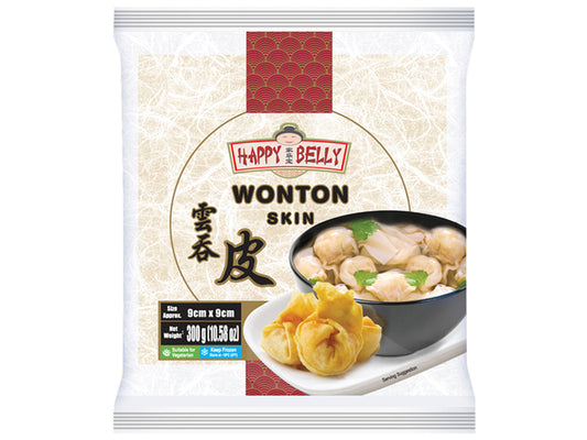 HAPPY BELLY Teigblätter für Wantan 9 cm 300g