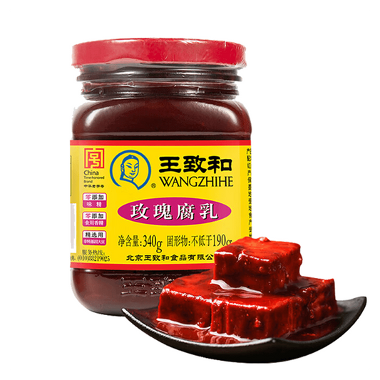 WANG ZHI HE Tofu Fermentiert mit Rosen 340g