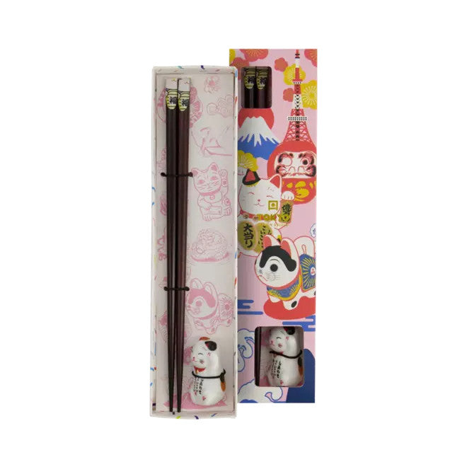 Tokyo Design Studio Essstäbchen-Geschenkset und Rest Lucky Cat (B) 1Stk