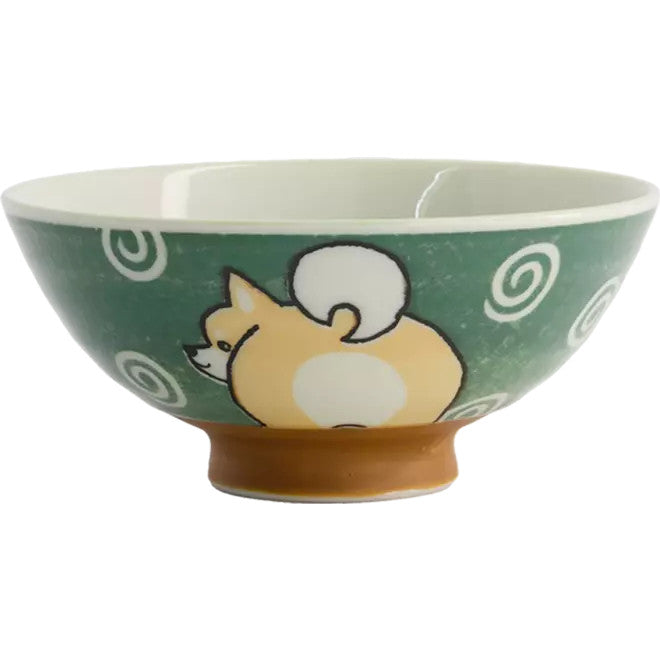 Tokyo Design Studio Kawaii Schale, Reis Shiba-Dog Grün (500ml)
