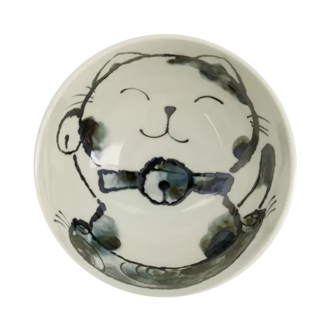 Tokyo Design Studio Kawaii Schüssel, Reiskatze Blau (600 ml)