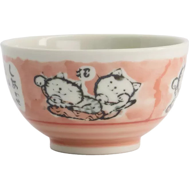 Tokyo Design Studio Kawaii Schüssel, Reiskatze Pink (600 ml)