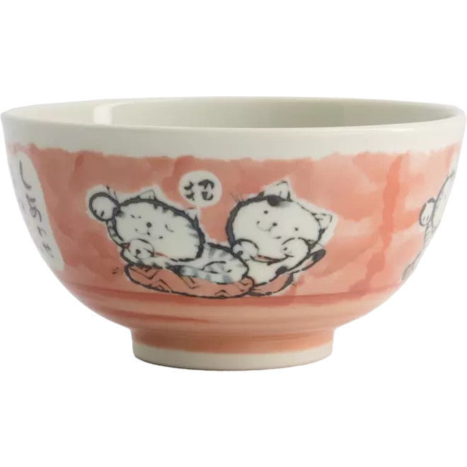 Tokyo Design Studio Kawaii Schüssel, Reiskatze Rosa (400 ml)